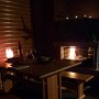 why not bring candles to the sauna and afterwards cool off with some refreshments in the light of our living room fireplace.